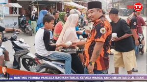 Ranting Pemuda Pancasila Pekan Tanjung Morawa Berbagi Takjil di Jalan Irian Kec.Tanjung Morawa