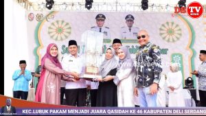 Kecamatan Lubuk Pakam Raih Juara Umum FSQ Ke 46 Kabupaten Deli Serdang