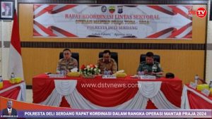 Polresta Deli Serdang Koordinasi Lintas Sektoral dalam Rangka Pelaksanaan Operasi Mantap Praja Toba 2024