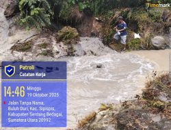 MAPEL Sumut Temukan Pembuangan Limbah PKS ke Sungai Sei Padang Sipispis