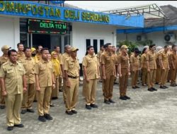 Apel Pagi Kominfostan Deli Serdang, Plt Kepala Dinas Tekankan Disiplin Kerja Jelang Tahun 2026.