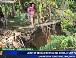 Longsor mengancam rumah warga di Desa Juma Tombak Kecamatan STM Hilir