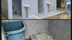 Kepsek SDN 105401 Namo Linting Kecamatan STM Hulu Kecewa Hasil Rehab MCK Di Sekolahnya