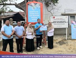 Mayora Group Bantu Fasilitas Air Bersih Pascabencana Banjir Di Aceh