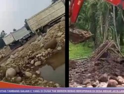 Akibat Aktivitas Tambang Galian C, Jalan di Desa Mekar Jaya Rusak Parah