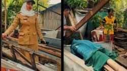 Pemdes Tanjung Morawa-B Tinjau Progres Bedah Rumah, Wujud Nyata Kepedulian Sosial.