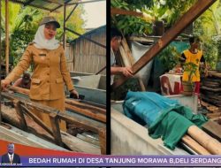 Pemdes Tanjung Morawa-B Tinjau Progres Bedah Rumah, Wujud Nyata Kepedulian Sosial.
