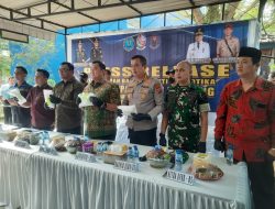 BNNK Deli Serdang Musnahkan 2 Kg Sabu Hasil Tangkapan di Bandara Kualanamu