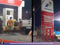 Diduga Pengisian BBM Subsidi ke Ratusan Jerigen di SPBU Pangururan, Antrean Kendaraan Mengular dan Pengguna Jalan Dirugikan