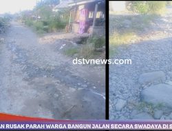Miris, Warga Dusun Buah Raja Bangun Jalan Secara Swadaya Karena Jalan Rusak Tak Kunjung Diperbaiki