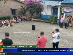 Warga Desa Penungkiren Gelar Aksi di Kantor Camat STM Hilir, Tuntut Kepala Desa Dicopot