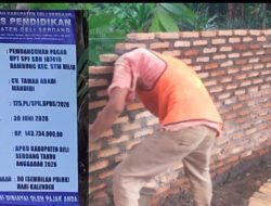 Proyek Pembangunan Pagar SDN 107410 Rambung Kecamatan STM Hilir Terindikasi Korupsi