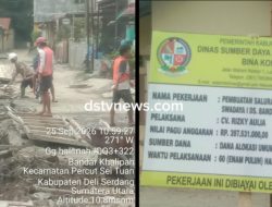 Proyek Drainase Rp397,5 Juta di Bandar Setia Disorot, Papan Proyek Tak Cantumkan Volume Pekerjaan